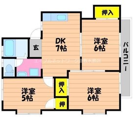 サンコーポ小溝の物件間取画像